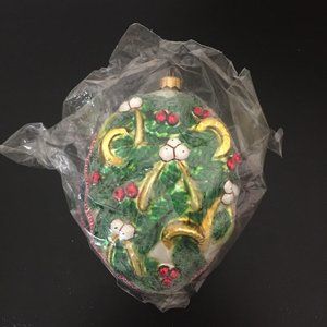 Christopher Radko 1997 “Five Gold	Rings” Ornament, LE #9219 of 10,000